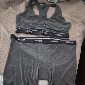 Woxer Charcoal Gray Activewear Set
